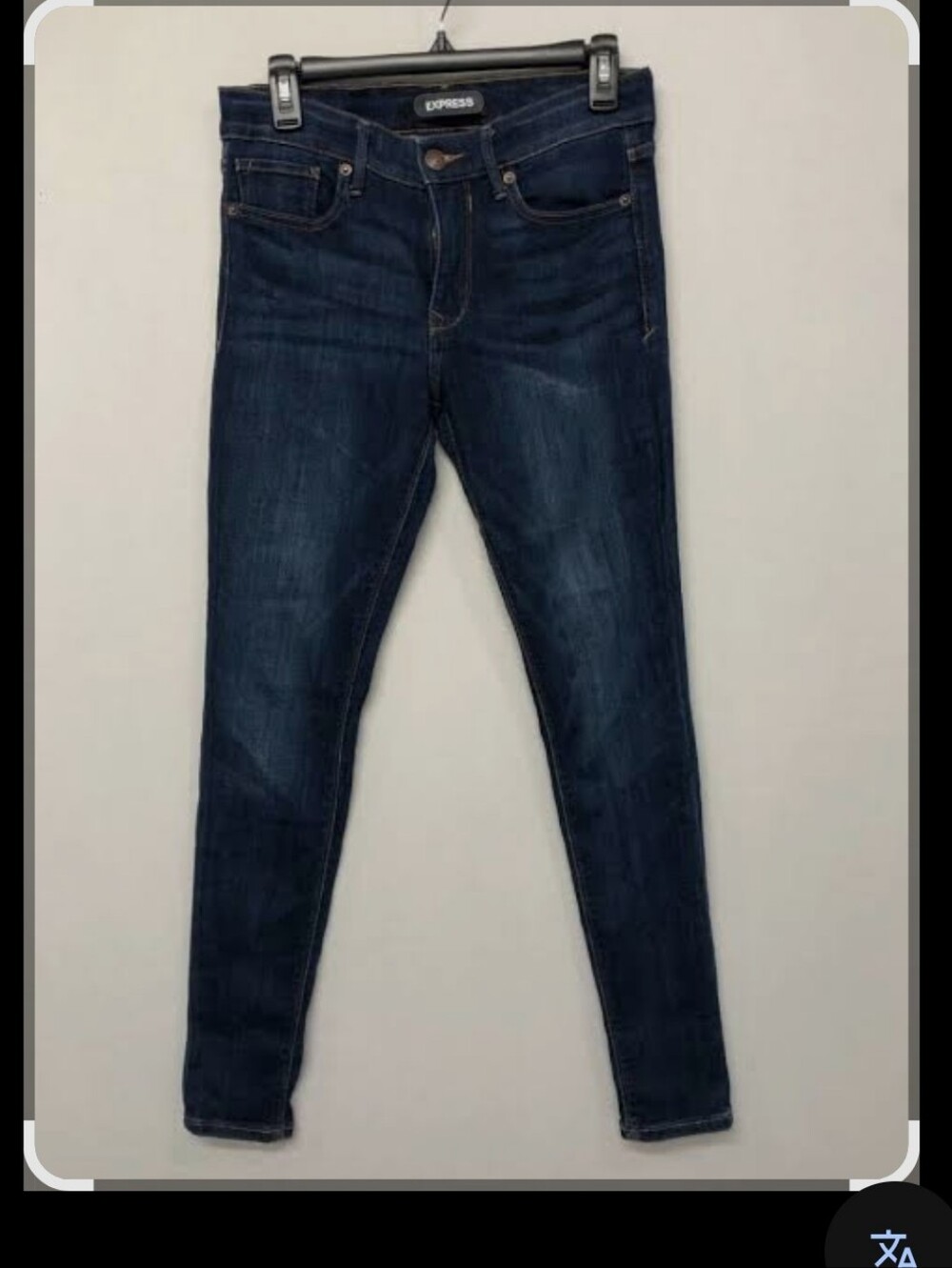 Express Women’s Dark Legging Mid-Rise Jeans